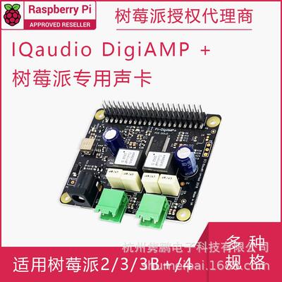 树莓派声卡IQaudioDAC+/DACPro/DigiAMP+/CodecZero高保HI-FI