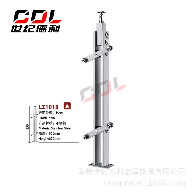 厂家供应304不锈钢工程立柱/玻璃立柱/商场楼梯栏杆扶手