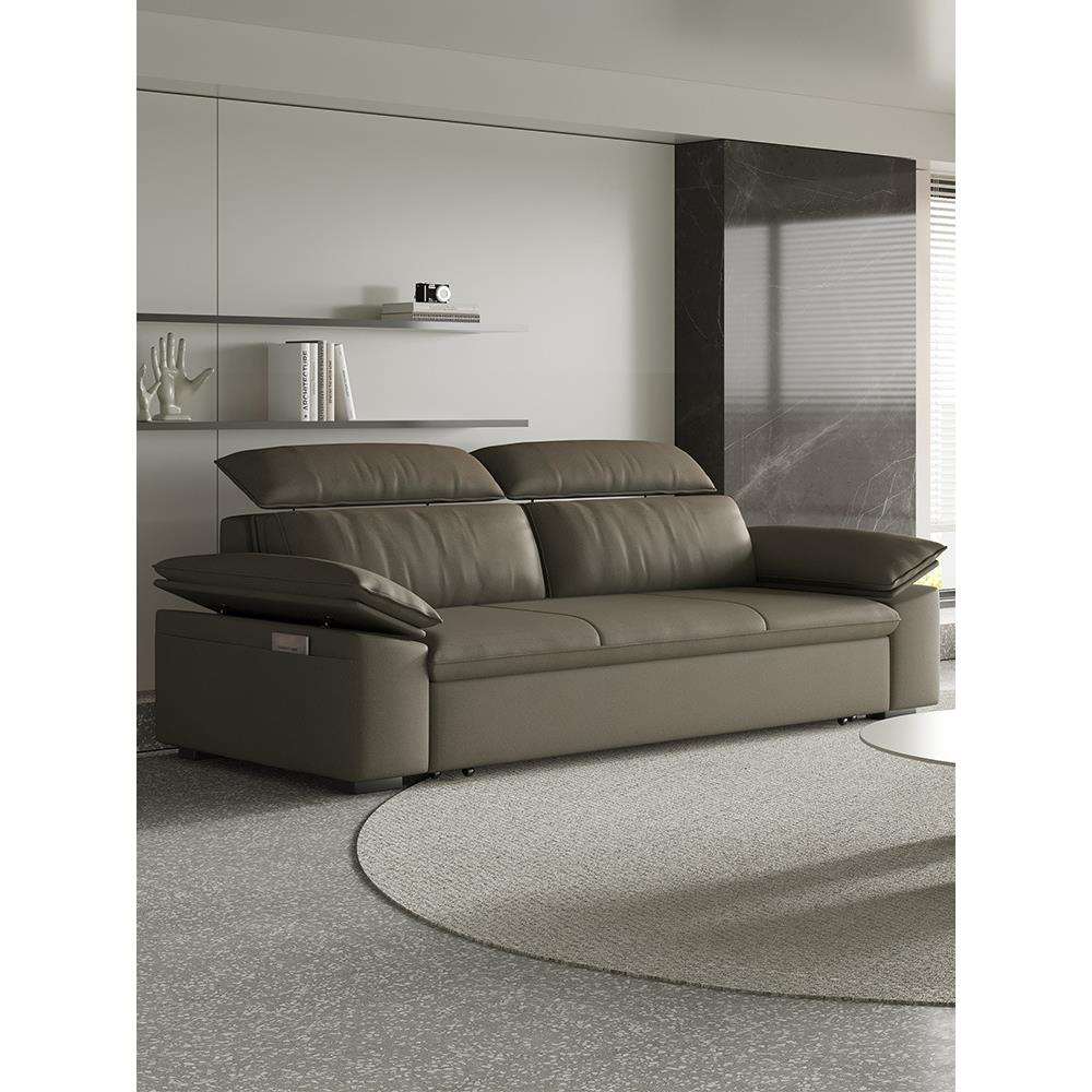 科技布轻奢沙发床两用可折叠小户型客厅双人家用坐卧抽拉式多功能