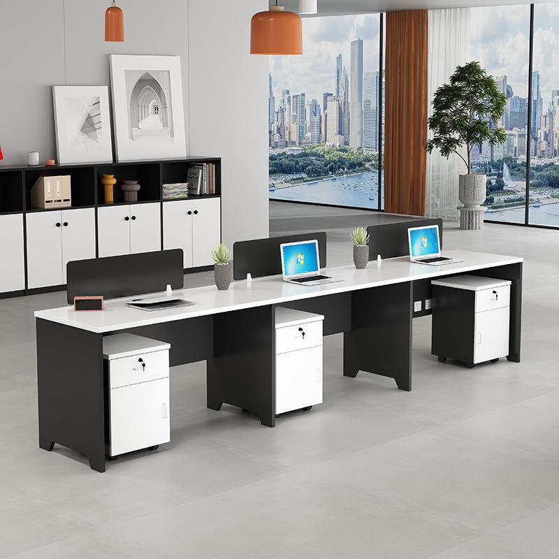 办公桌椅组合简约现代2/4/6/8人位屏风工位职员四人卡位办公家具