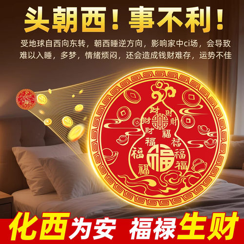 福禄生财喜字百福葫芦贴