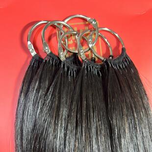 新款无折头羽毛三代接发全真人发丝无痕接发微接口自己接长头发