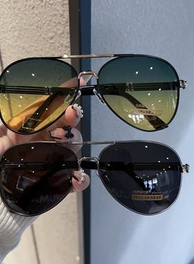 变色墨镜男开车专用驾驶高清偏光镜钓鱼户外太阳镜日夜两用蛤蟆镜