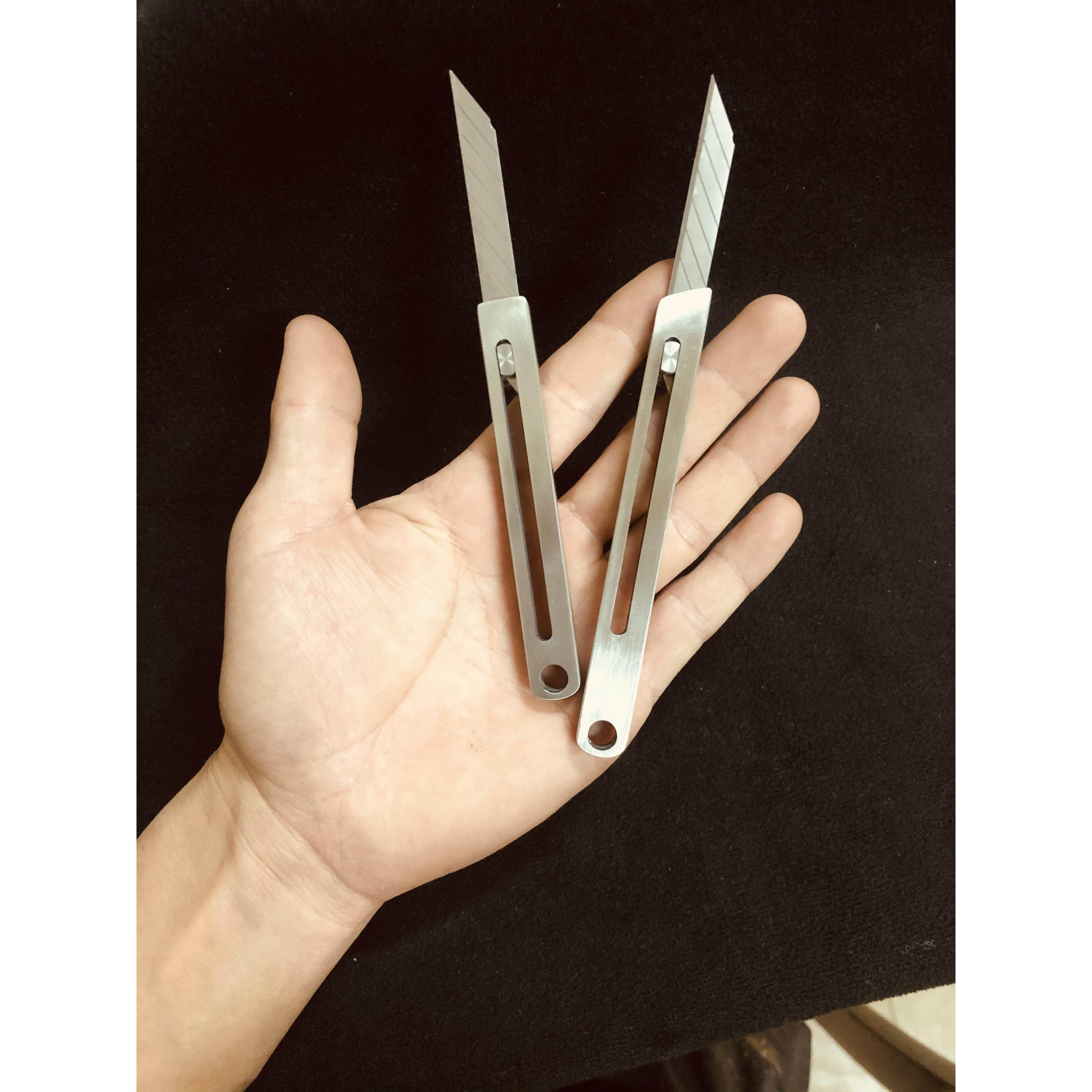 9mm小号不锈钢一体成型美工刀重型刀架刀柄全钢金属壁纸刀工业级,五金/工具,美工刀,淘宝优惠券,粉丝福利购,淘宝优惠卷