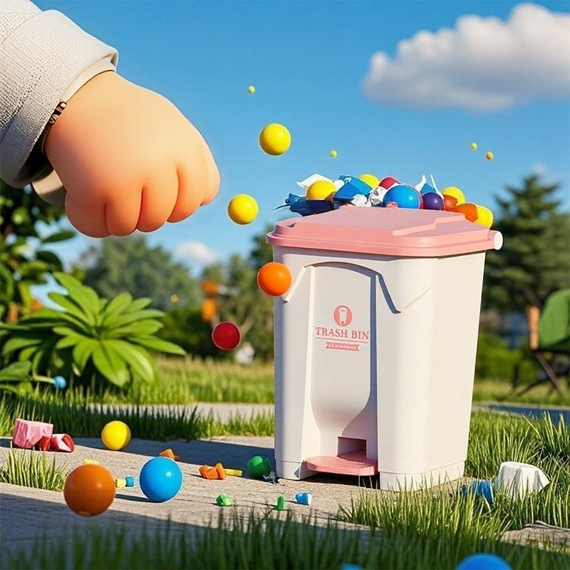 粉色垃圾桶大容量大号带盖子商用脚踏脚踩厨房家用专用2025新款户