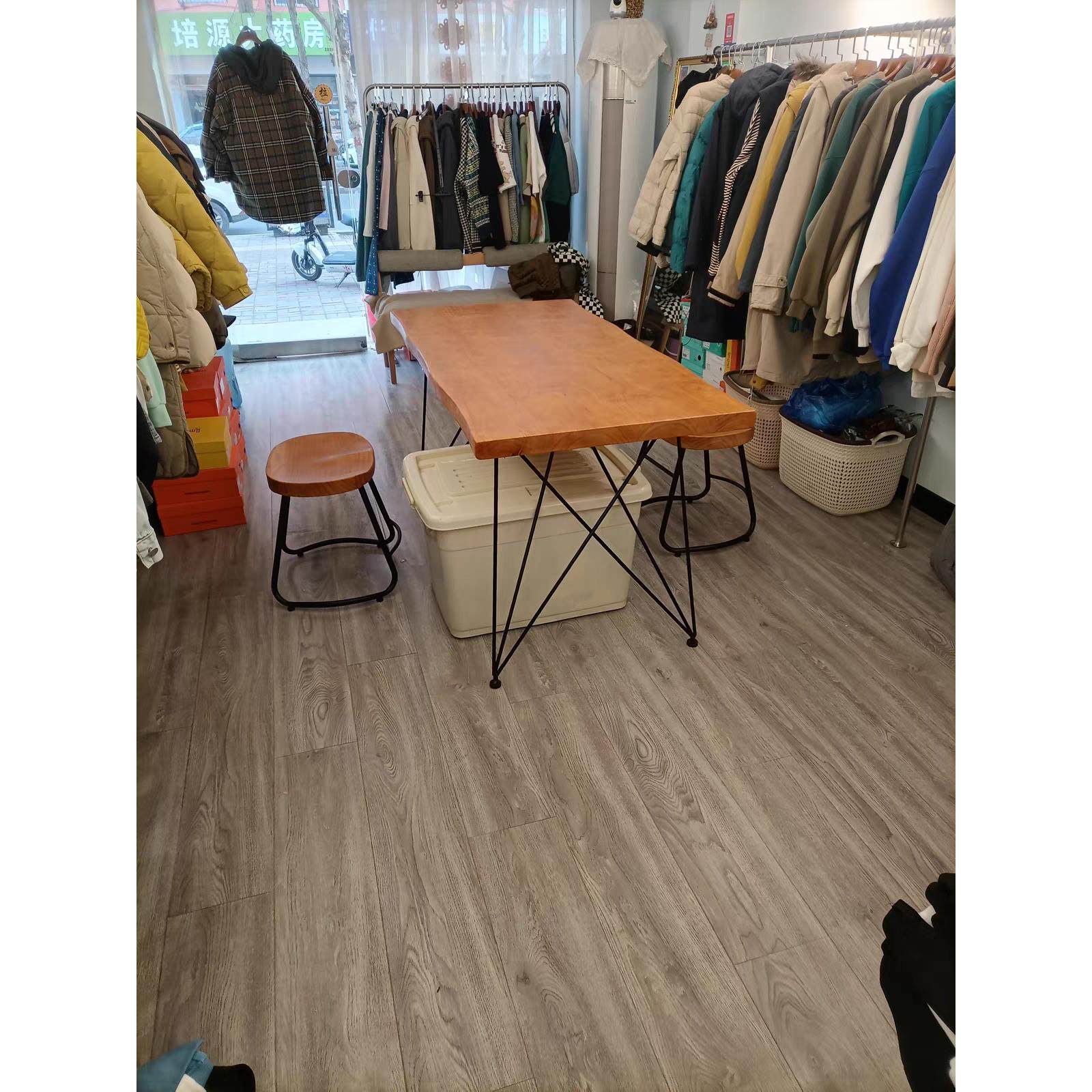 北欧服装店桌子中间摆放中岛实木展示桌简约长方形流水台展示鞋架,商业/办公家具,服装展示架,淘宝优惠券,粉丝福利购,淘宝优惠卷