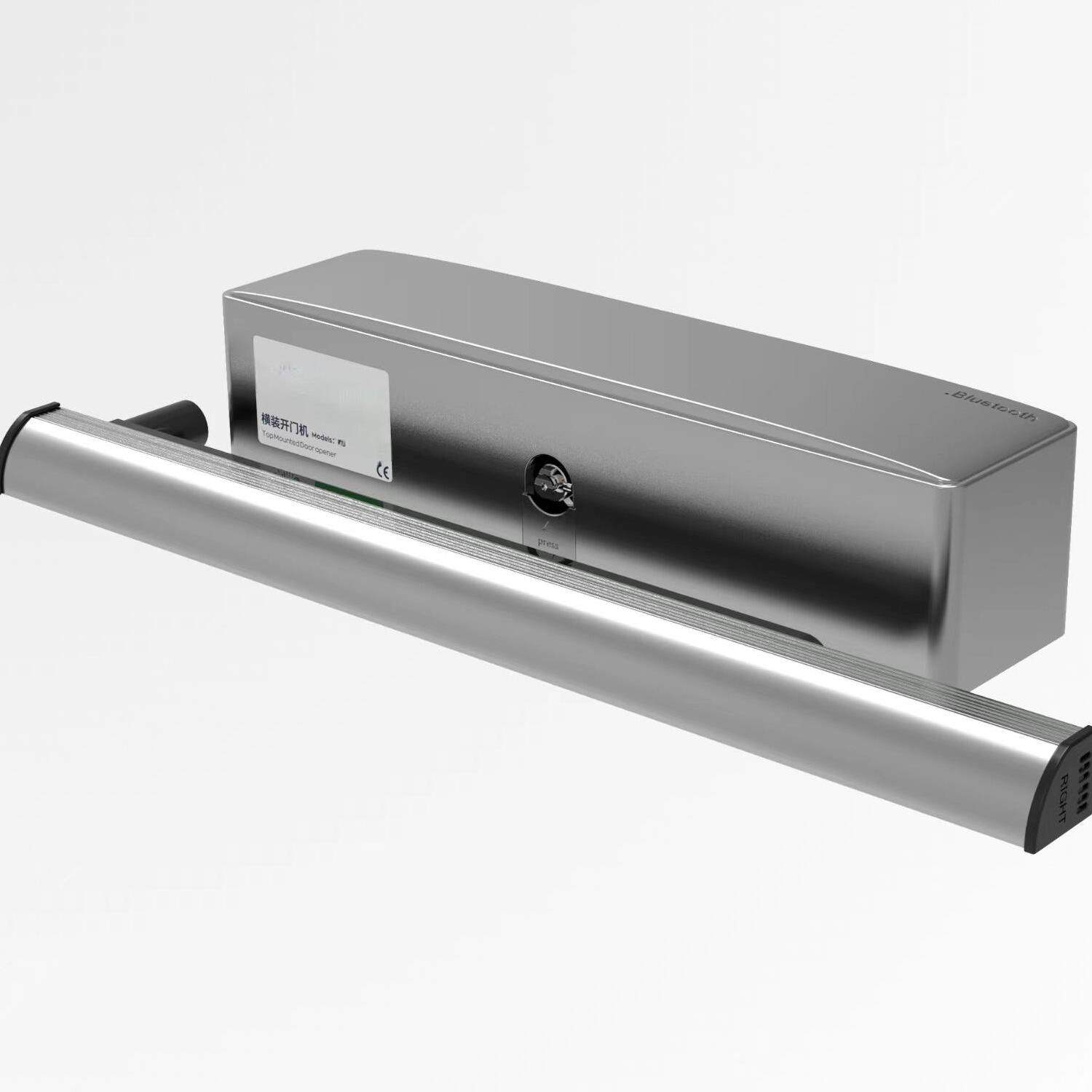 小区单元门自动开门机90度曲臂式横装平开门电机侧装电动闭门器