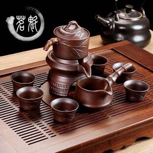 茶具套装陶瓷泡茶壶家用简约半全自动石磨懒人冲茶器功夫茶杯整套