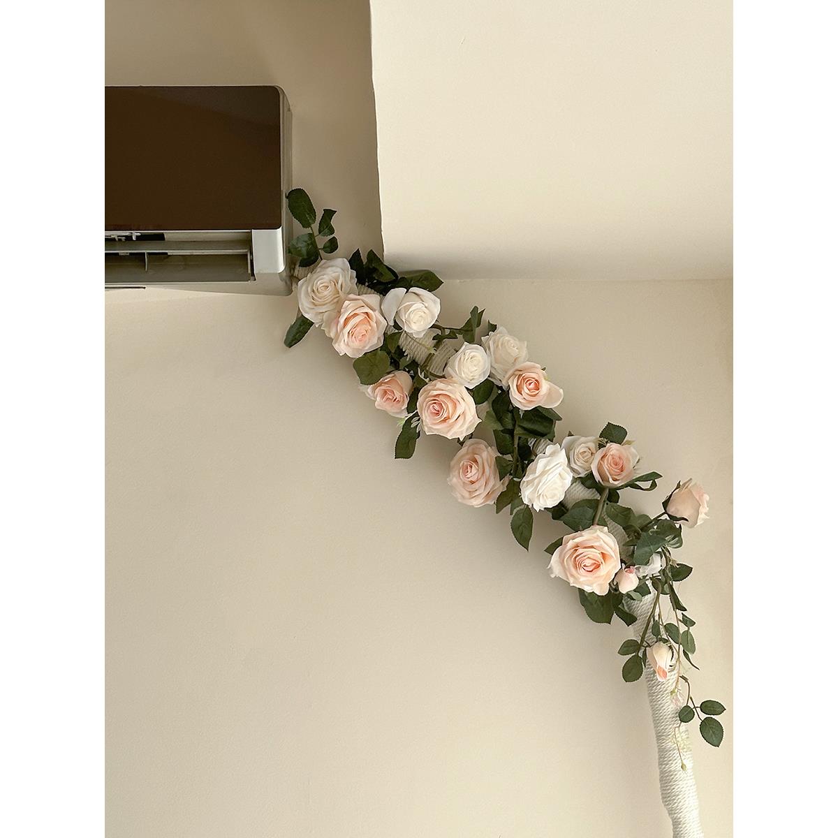 花藤遮挡藤条假花藤蔓仿真花缠绕塑料暖气管空调管子电线室内装饰