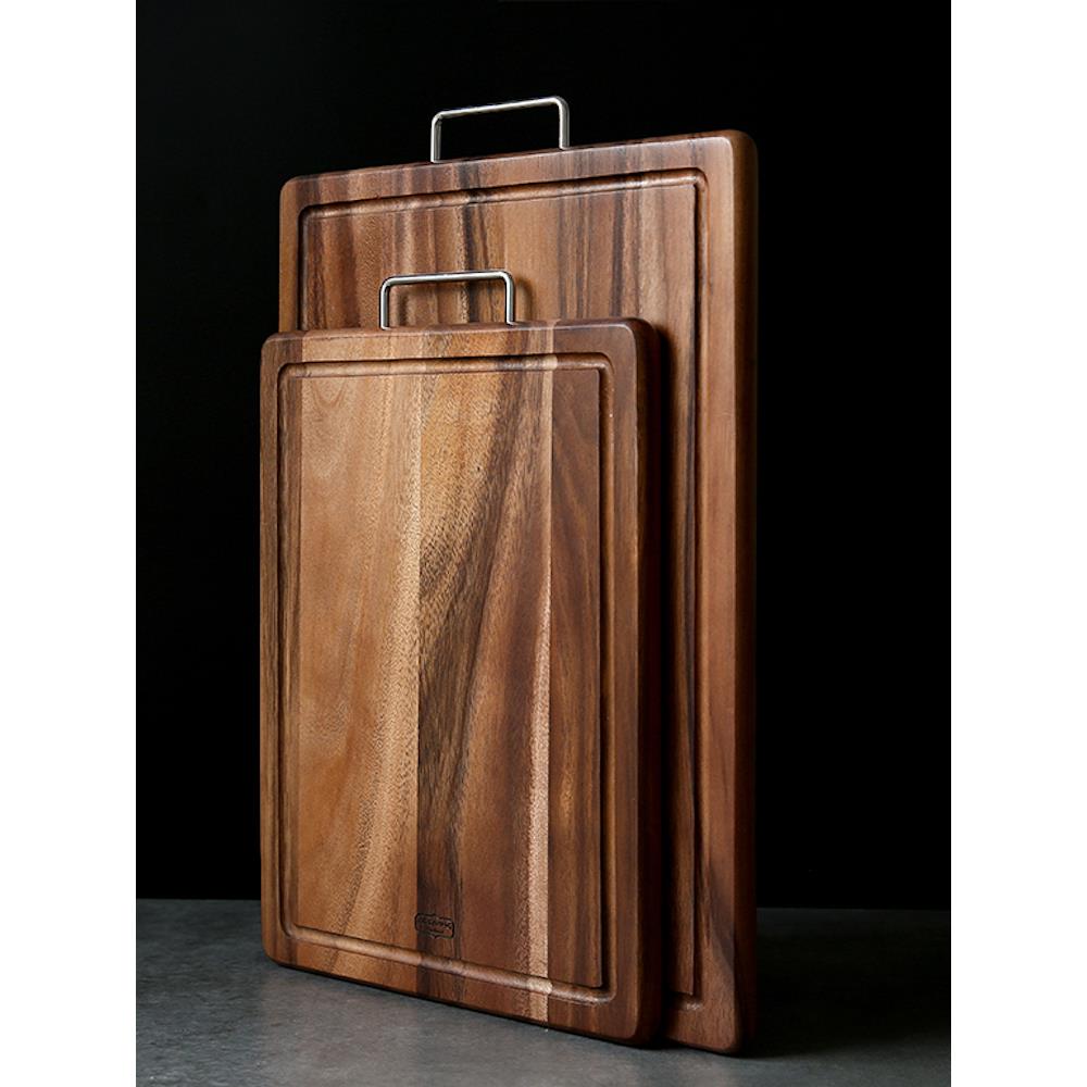 lcliving泰国进口相思木切菜板带提手无漆无蜡实木质菜板挂式砧板