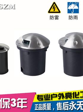 LED不锈钢侧透光地埋灯防水埋地埋灯广场灯侧发光墙角灯水底灯1W3