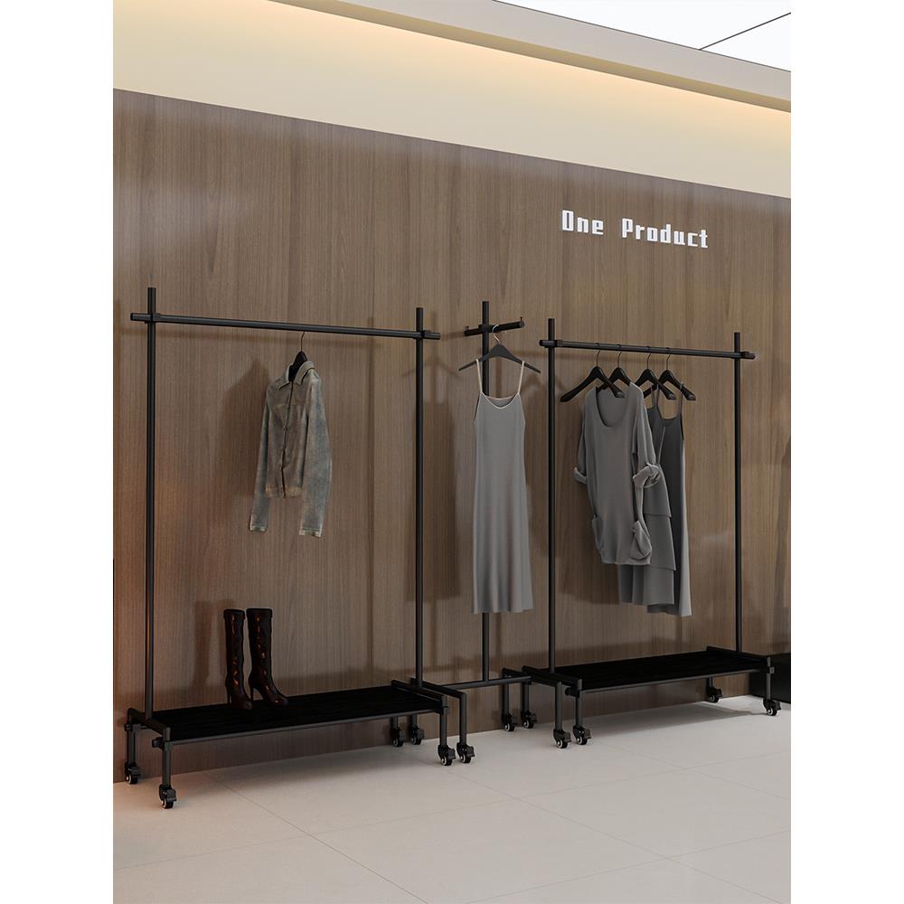 服装店展示架货架可移动落地挂衣架网红高端衣服架子女装店陈列架