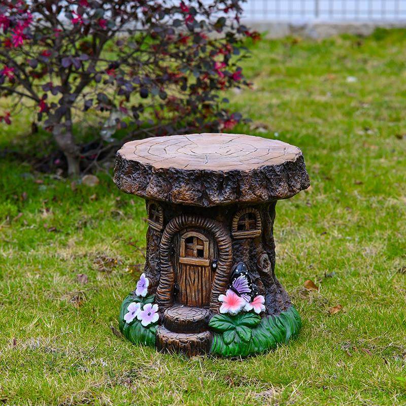 户外庭院摆件树桩凳子花园别墅草坪装饰品换鞋凳,家居饰品,户外/庭院摆件,淘宝优惠券,粉丝福利购,淘宝优惠卷