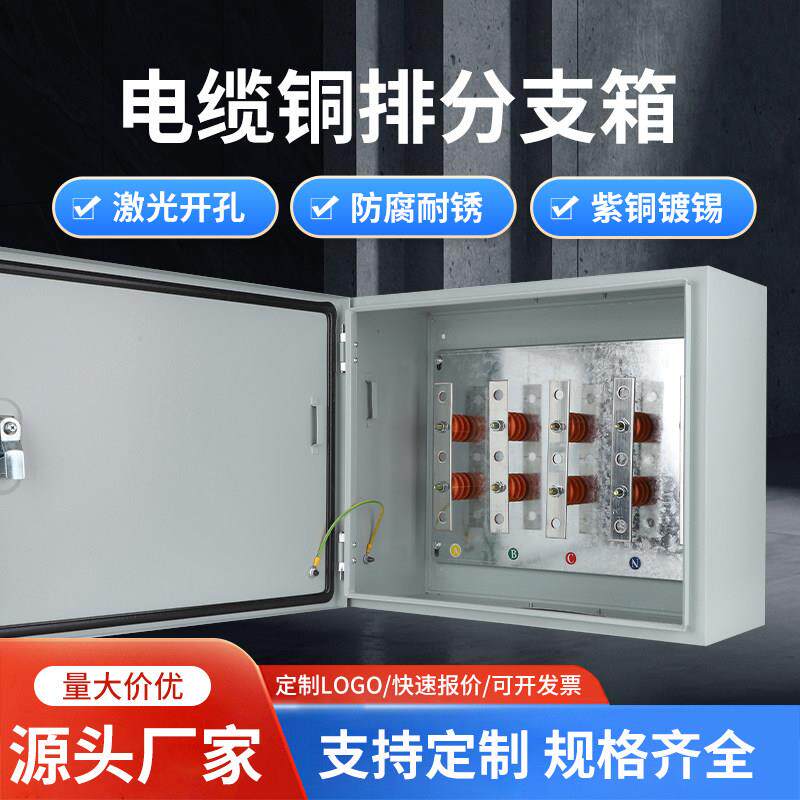 矿物质绝缘电缆分支铜排配电箱T接转换等电位分线箱接线盒端子箱
