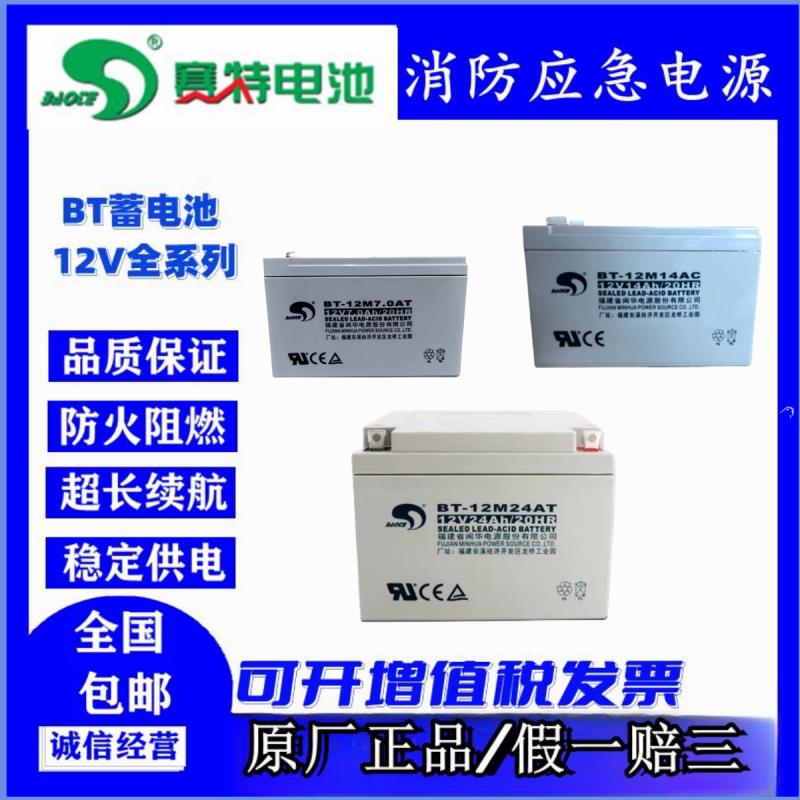 赛特BT-12M7.0AT/BT-12M14AC/12M-17AC/BT-12M24AT消防主机蓄电池