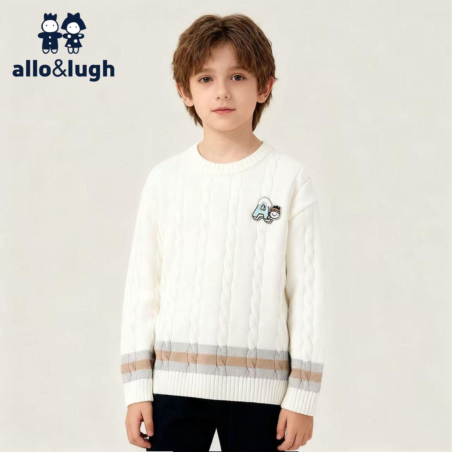 阿路和如秋冬新款男童针织衣