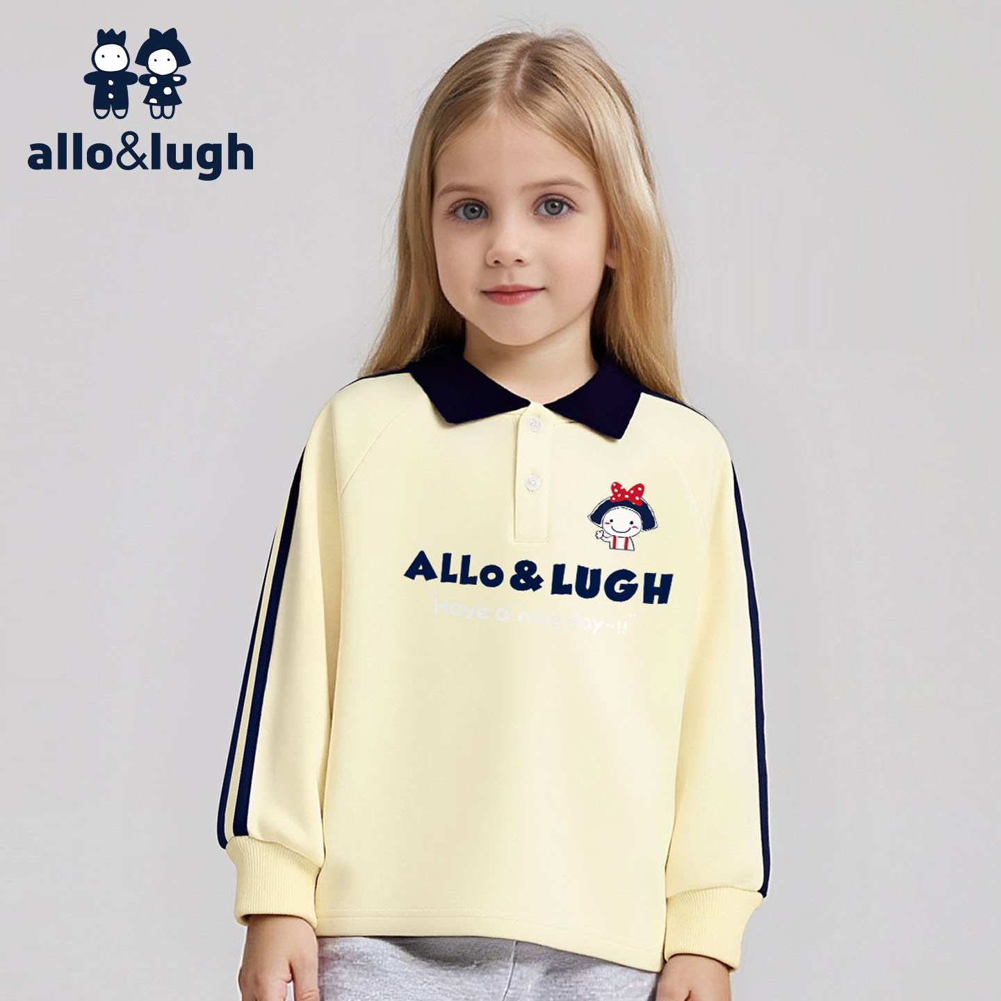 阿路和如女童卫衣2025春秋新款儿童美式中大童秋季潮酷秋装上衣
