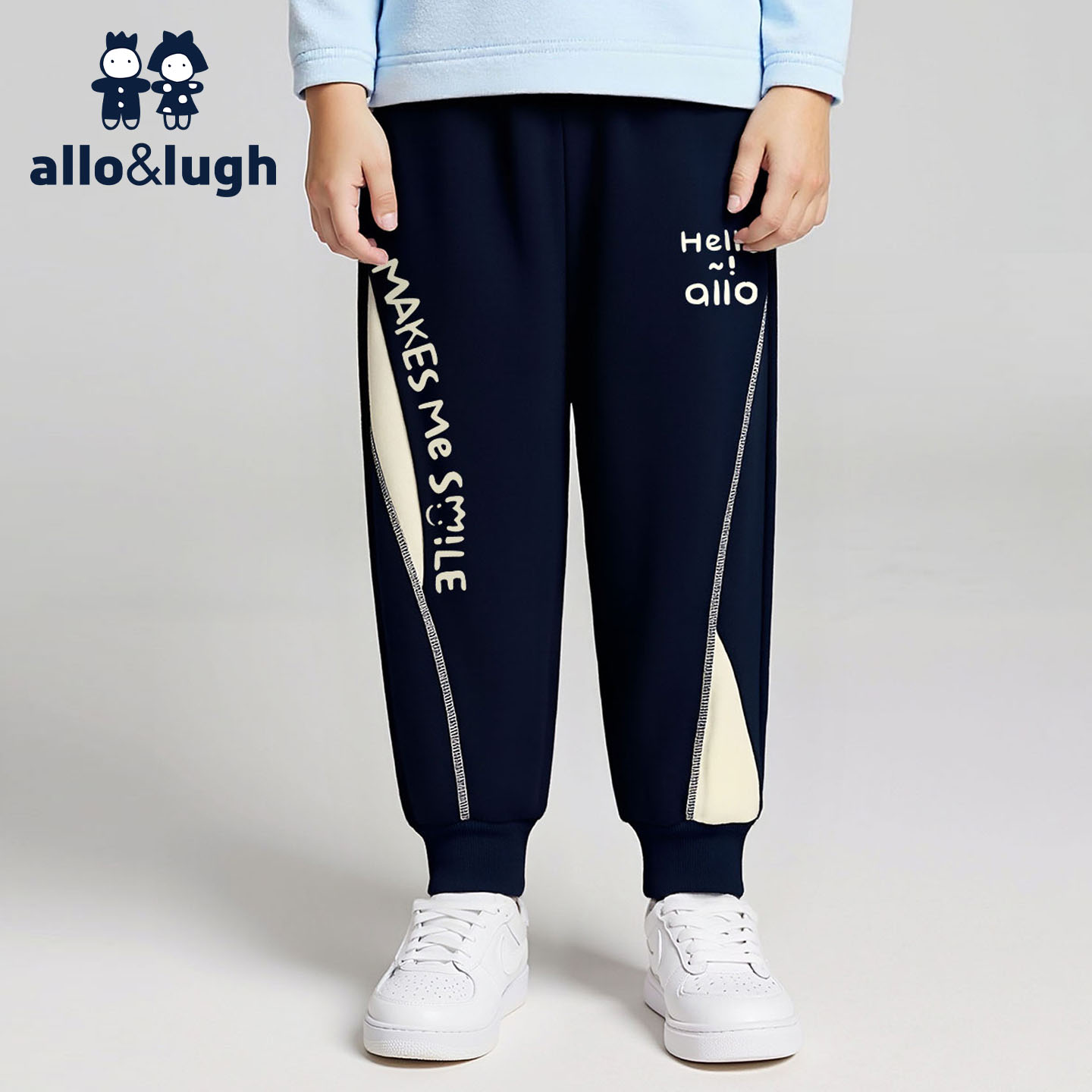 阿路和如童装儿童裤子2025年秋冬新款男童大童长裤运动卫裤休闲裤