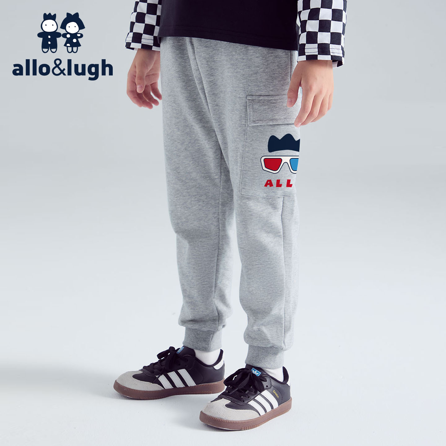 【无惧运动】阿路和如童装儿童长裤2025秋冬男童休闲洋气运动裤潮