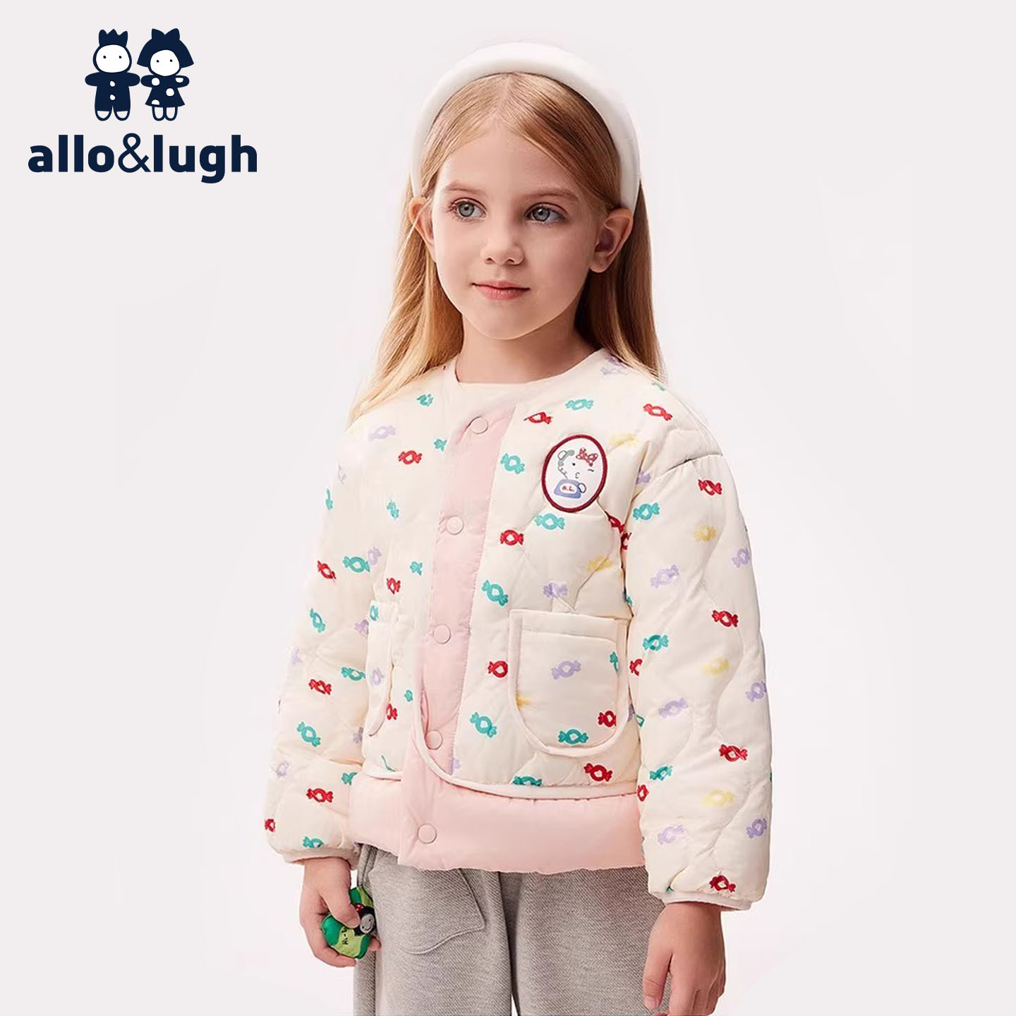 阿路和如轻暖儿童羽绒服