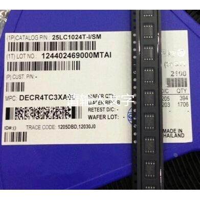 25LC1024T-I/SM 25LC1024 SOP8 PIC存储器 全新原装假一赔十