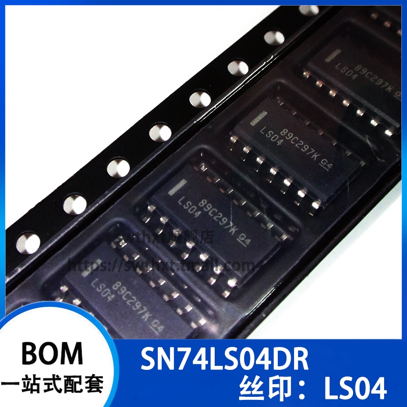 SN74LS04DR SN74LS04D 丝印 LS04 逻辑芯片 贴片SOP-14 3.9mm
