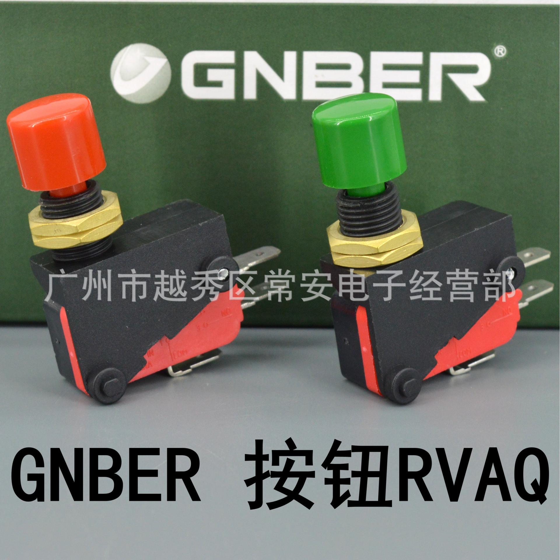 GNBER 冈本电子 微动开关 RVAQ  面板安装按钮型