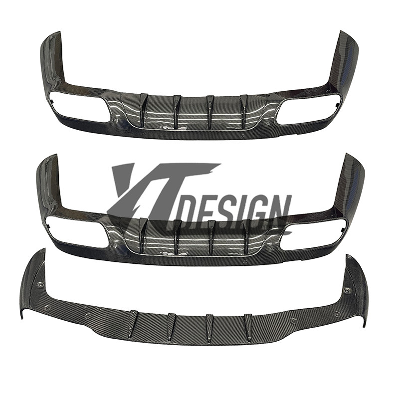 适用于奔驰CLS W257碳纤维改装件 运动版后唇后扰流板套装 ED1款