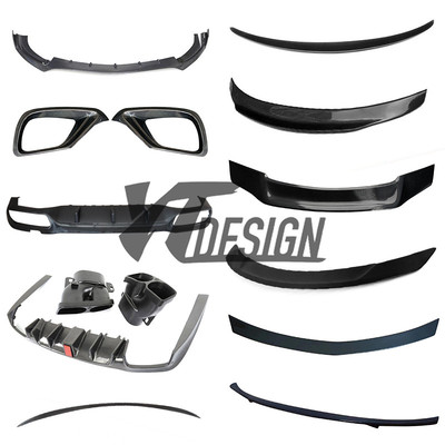 适用于奔驰E级 W213碳纤维改装件E63前唇前铲风口后唇尾翼定风翼