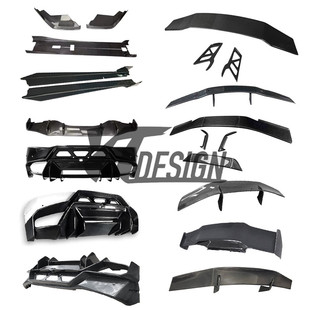 适用于兰博基尼LP610 件小牛前包角侧裙后唇后杠尾翼 碳纤维改装