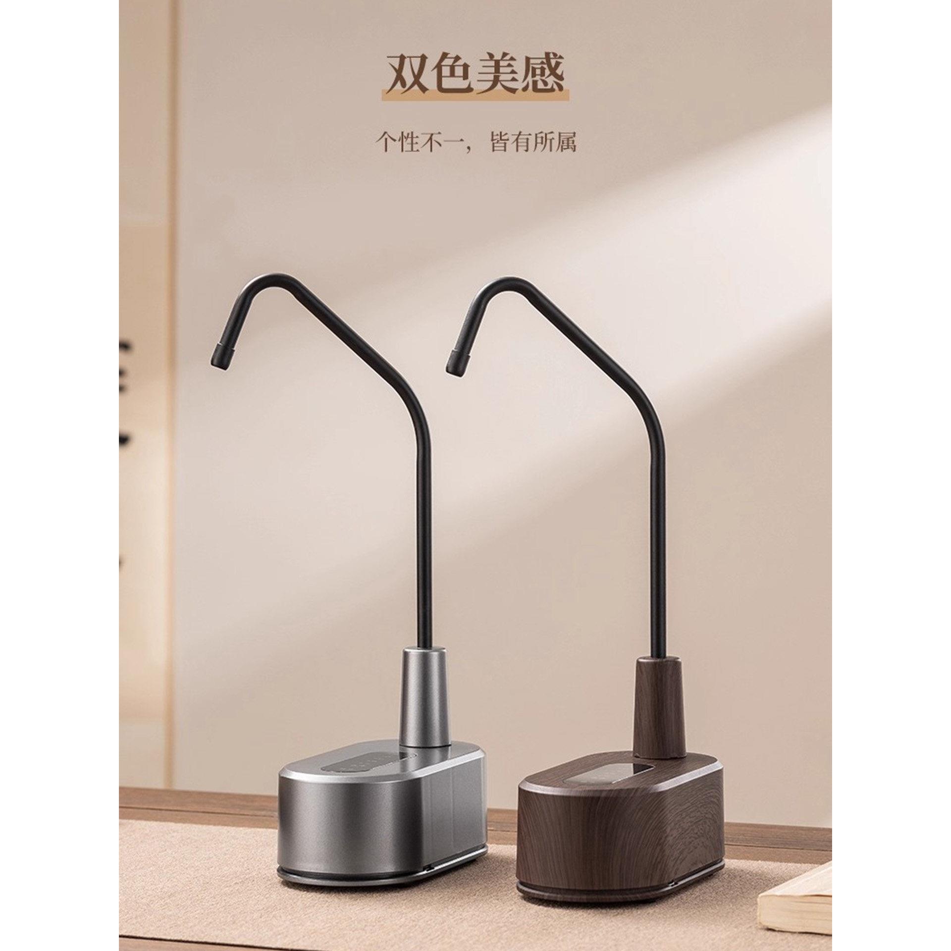 桶装水电动抽水器家用茶台泡茶桌面充电插电两用大水量自动上水器