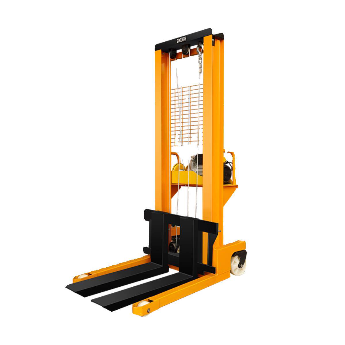 电动可调式叉车推式升降机地牛小叉车手动液压叉车堆垛机1吨2吨半