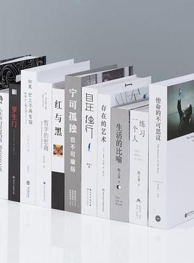 新中式文艺彷真书简约现代假书摆件装饰品道具书籍模型样板间摆设