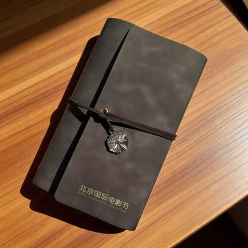 北京国际电影节官方衍生品活页手账本皮革盖章本复古风笔记本耐用
