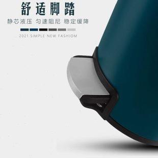 轻奢垃圾桶不锈钢带盖家用客厅卧室厨房大号创意大容量卫生间厕所