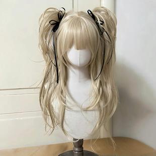 假发女古早Lolita高层次doll感虎口夹双马尾全头套 闪亮小偶像