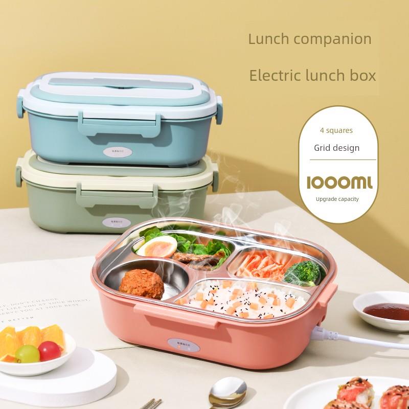 加热饭盒，插电式，自热饭盒，无水，绝缘，便携式办公人员带饭的