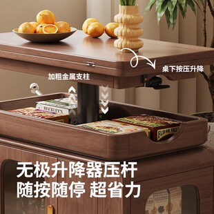 实木可移动升降折叠茶几客厅家z用沙发边几小户型阳台多功能小推