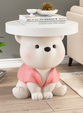 奶油风大型熊落地摆件家r居饰品茶几客厅电视柜沙发旁床头乔迁礼