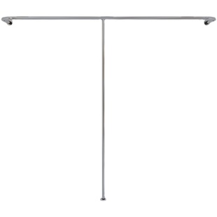 简约童装店展示架不锈钢衣服店陈列架挂衣杆落Q地上墙侧挂定制设