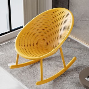 网红摇椅庭d院家用摇摇椅小户型客厅雪橇椅设计北欧卧室单人沙发