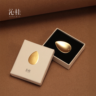 沁桂线香底座原创金属花瓣香插高级禅意简约香座线香家用小众香托