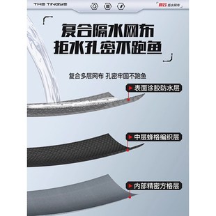 鱼护一S体钛合金抄网网 抄网头大物可折叠防挂钩超轻钓鱼捞鱼套装