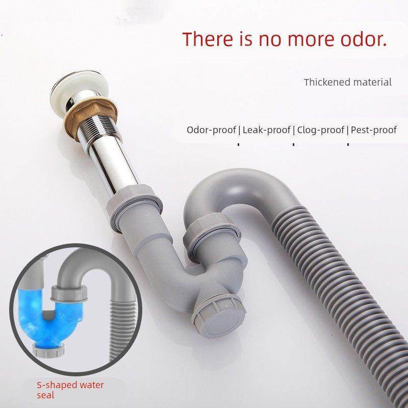洗脸盆下水管防返臭神器洗脸盆面盆台盆洗手池下水器配件伸缩通用,3C数码配件,USB多功能数码宝,淘宝优惠券,粉丝福利购,淘宝优惠卷