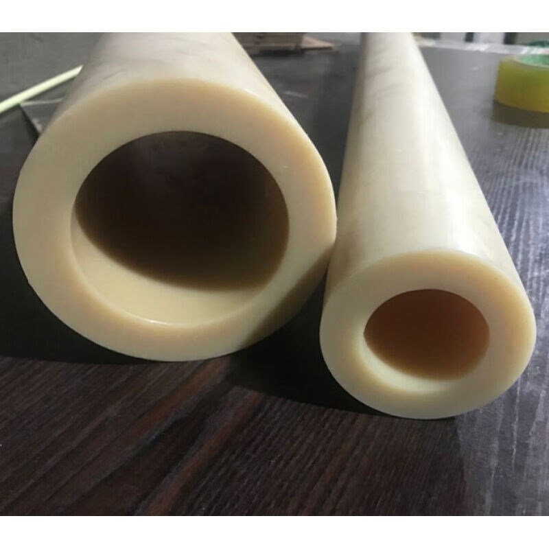 尼龙棒空心耐磨含油轴套衬套垫圆柱pa66尼龙轮加工尼龙管外60*内4