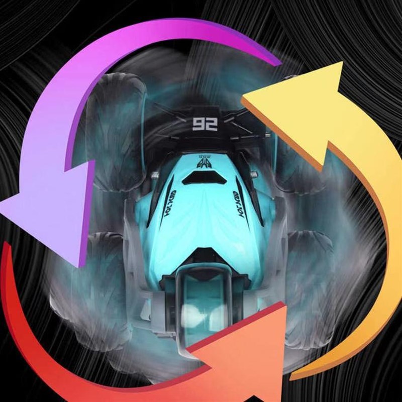 翻滚特技遥控汽车儿童四驱越野赛车耐摔翻斗车男孩可充电动玩具车