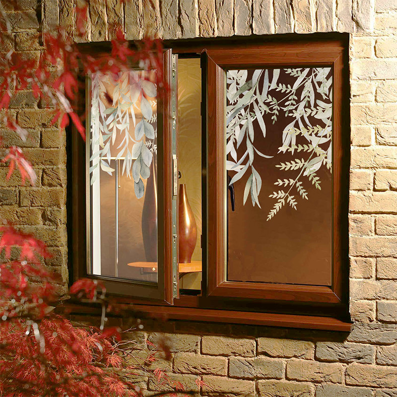 《花夏如海》法式窗贴植物窗花玻璃门装饰贴纸静电贴膜无胶