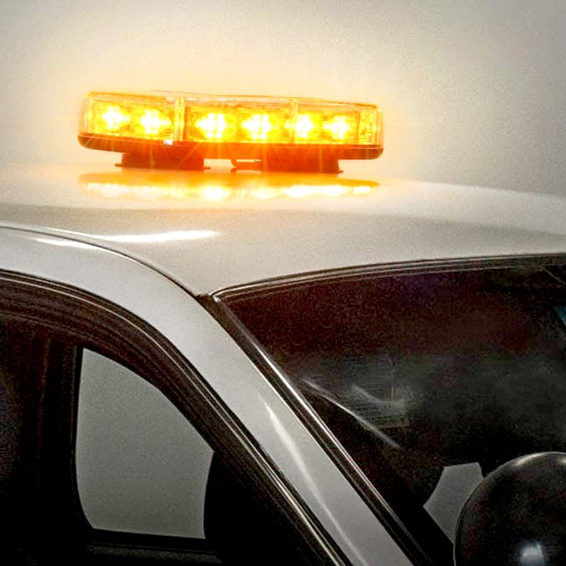 超高亮led爆闪灯汽车工程车拖车校车灯警示开道强磁吸顶灯12V24V