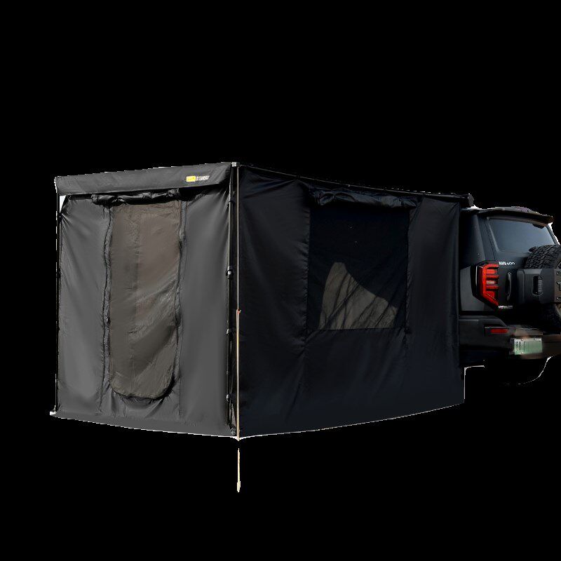 简森户外黑胶化车边帐篷宇宙侧帐布房子围布拓展露营车载遮阳防雨