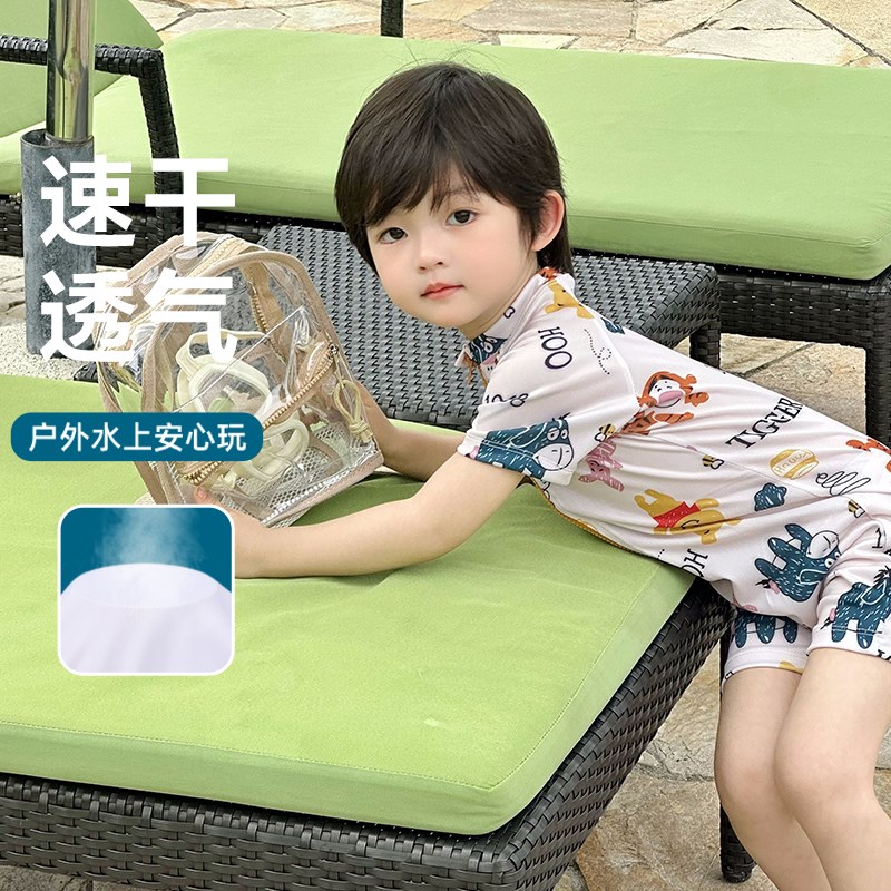 男童泳衣儿童游泳衣2025夏季新款男孩连体泳装套装男宝可爱高颜值